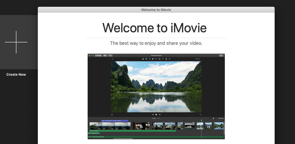 Скриншот iMovie на Mac.