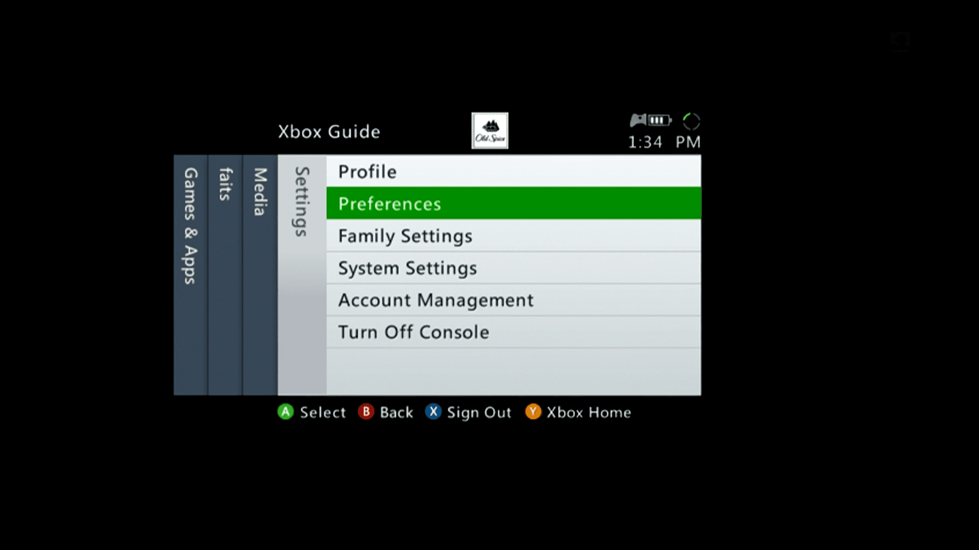 Скриншот руководства по Xbox 360.