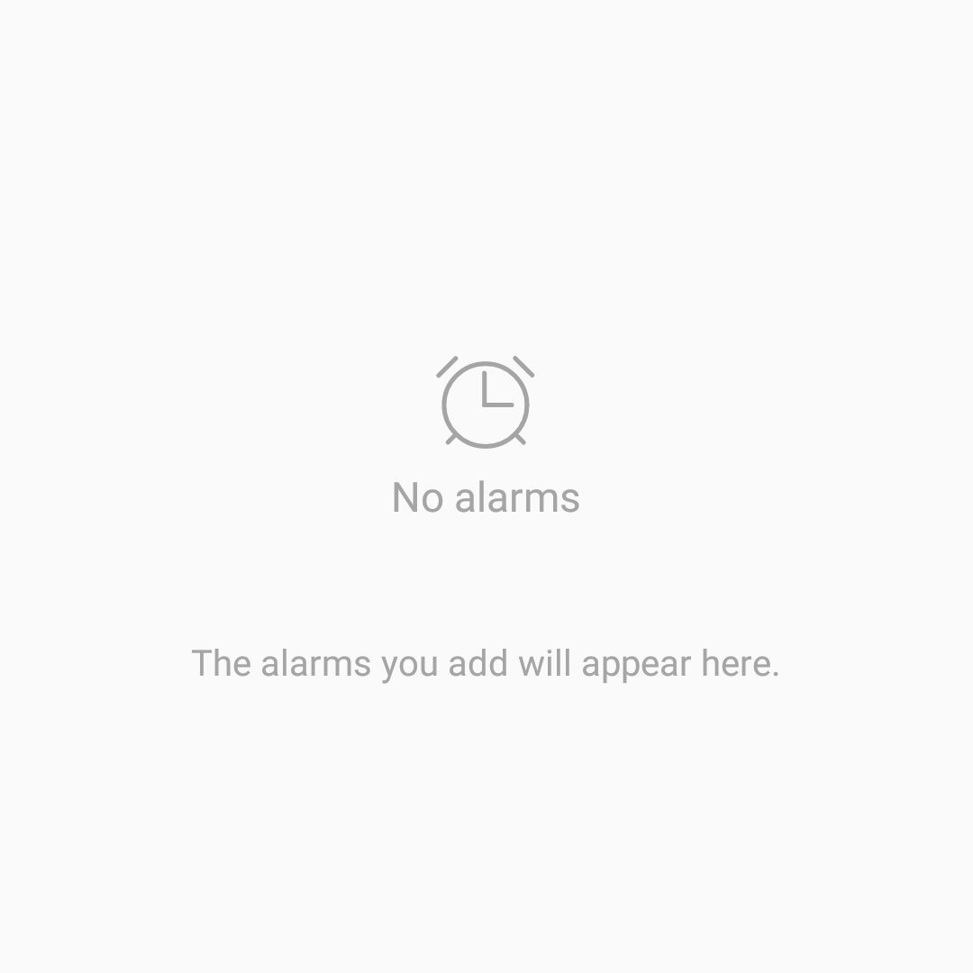 Android установил новый скриншот будильника
