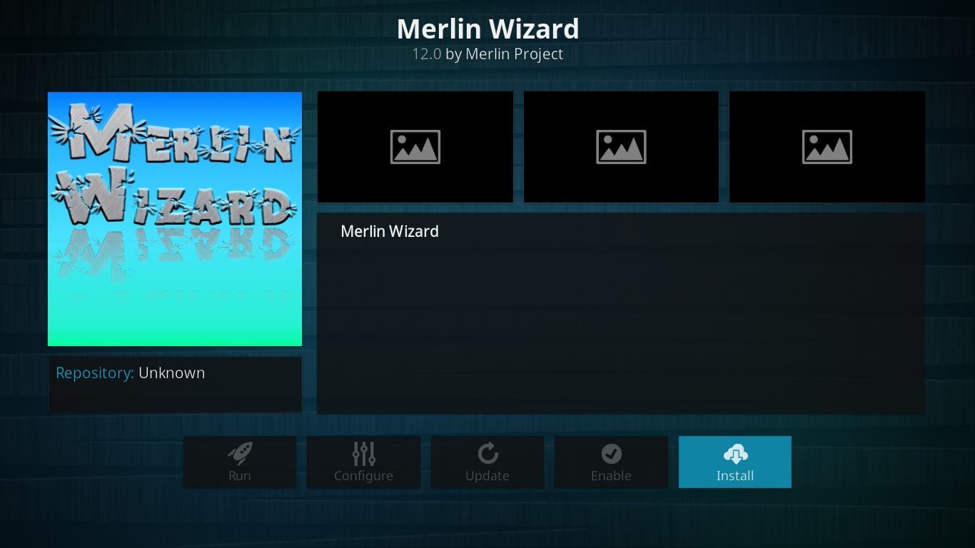 Kodi установить Merlin Wizard