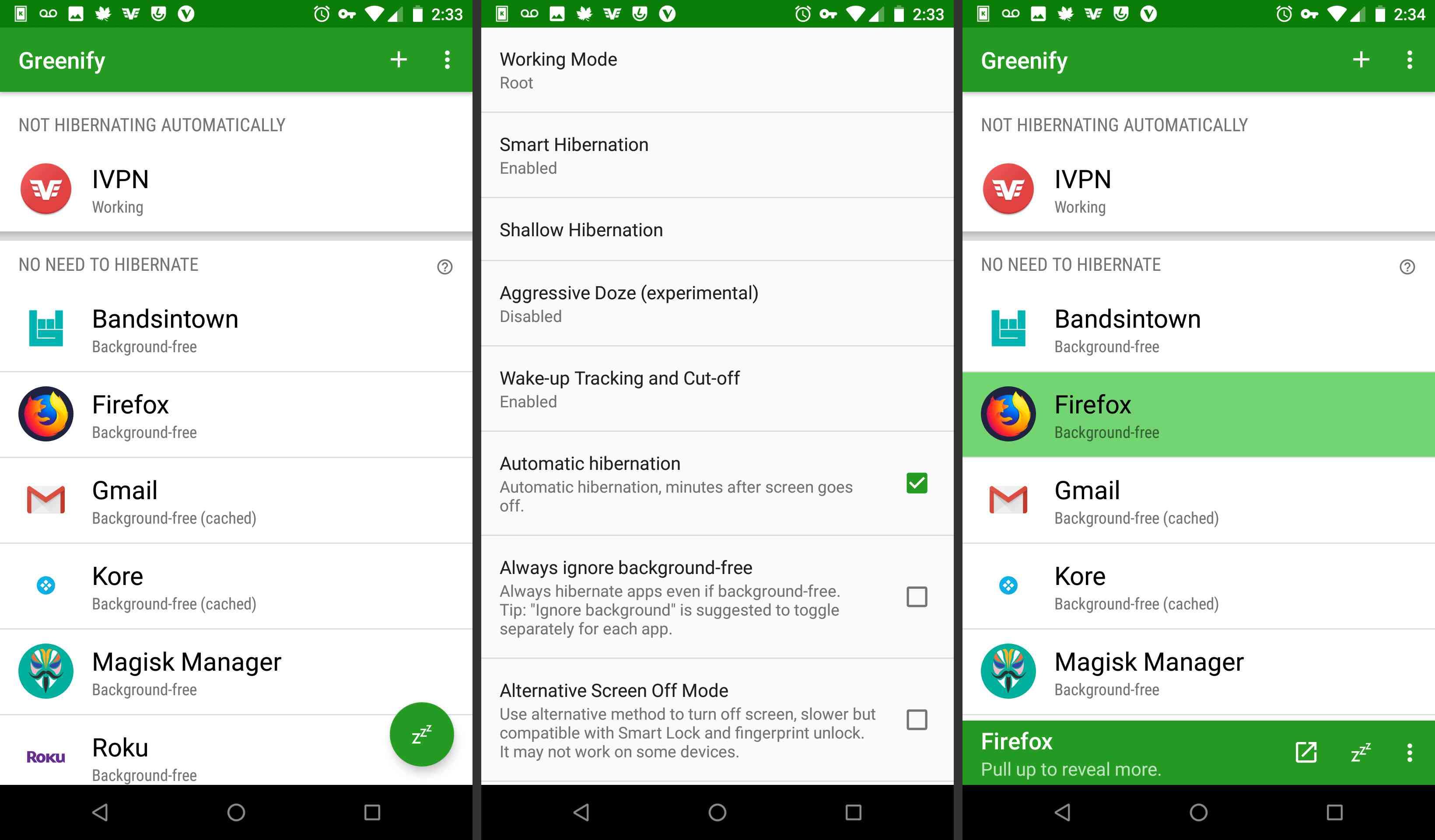 Android Greenify приложение