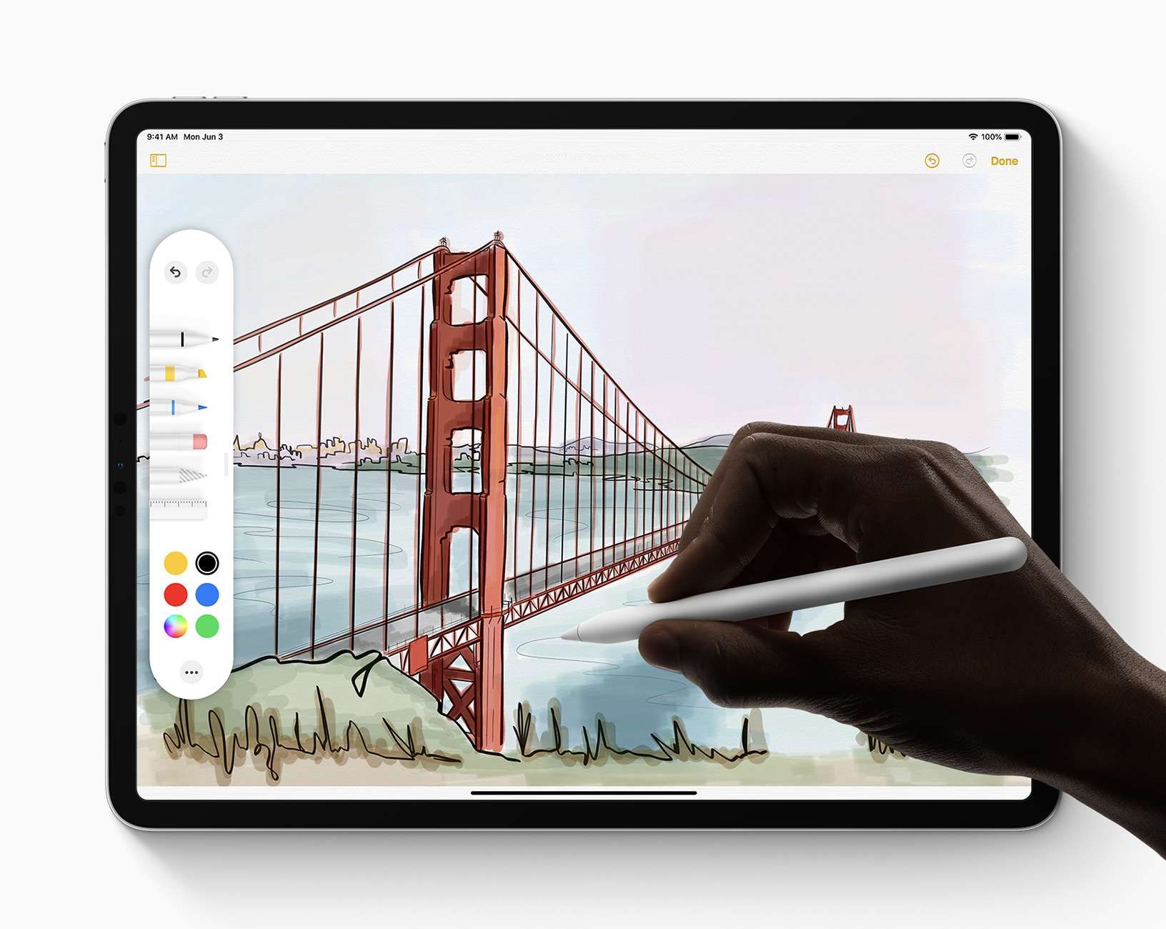 Панель Apple Pencil и iPadOS 13