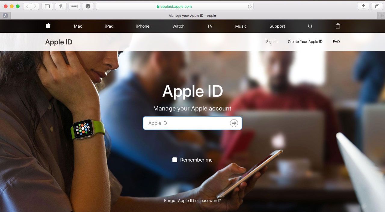 Управление вашим Apple ID онлайн