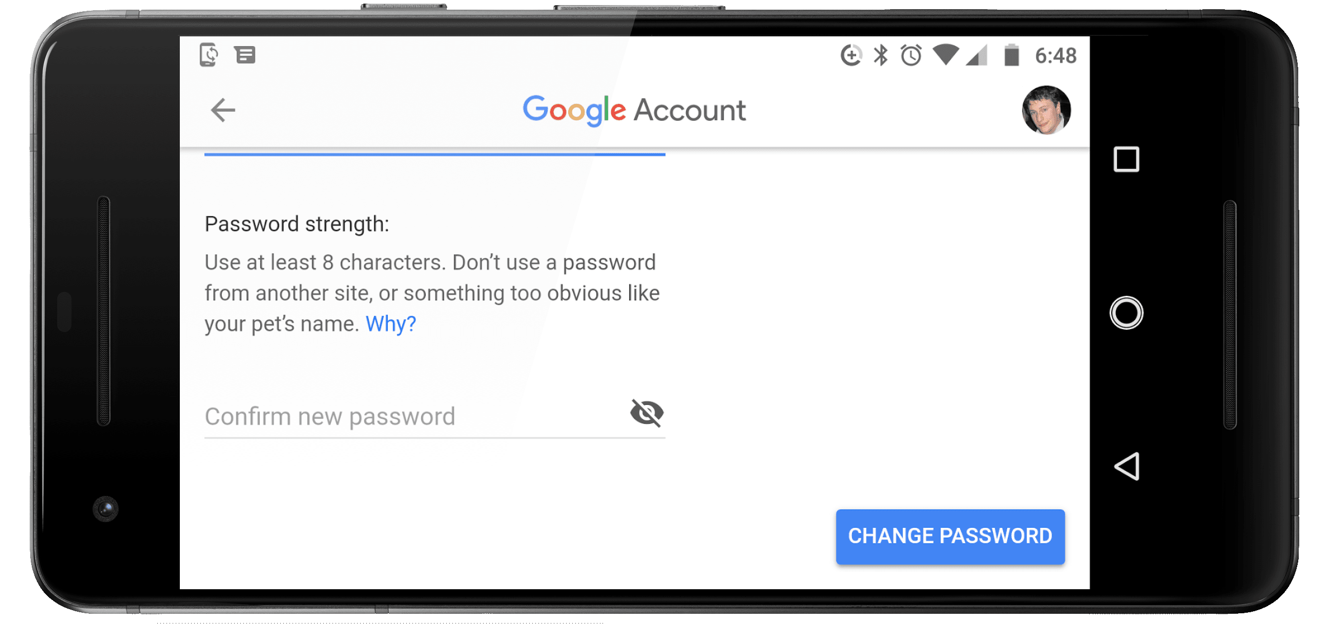 изменить пароль Google Chromebook Android телефон