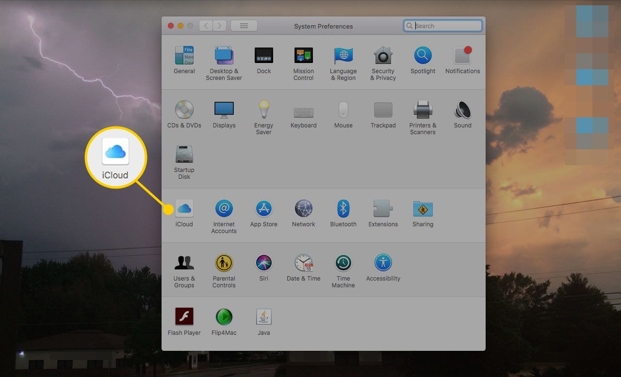 Настройка iCloud в Mac Системные настройки