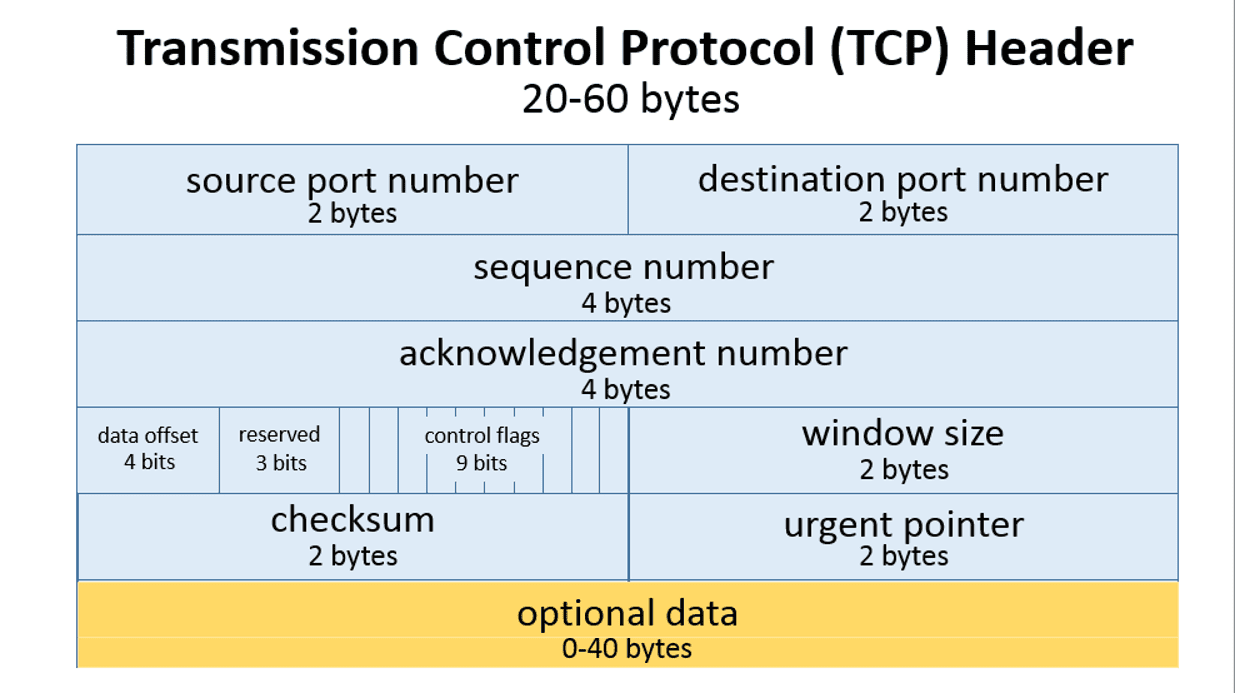 Заголовок протокола управления передачей (TCP)