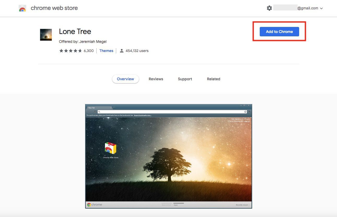 Скриншот интернет-магазина Chrome.