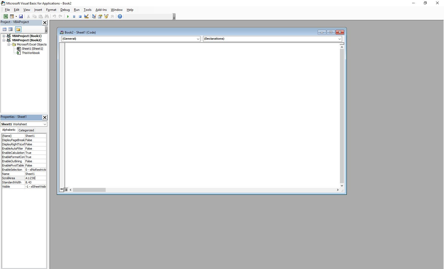 MS Visual Basic для приложений в Excel