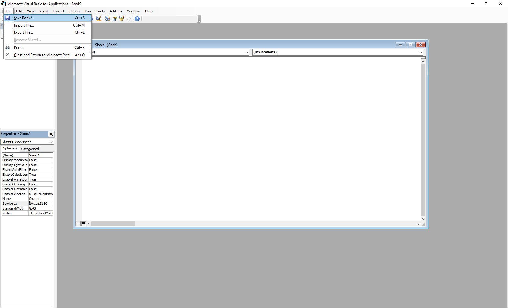 MS Visual Basic для приложений в Excel