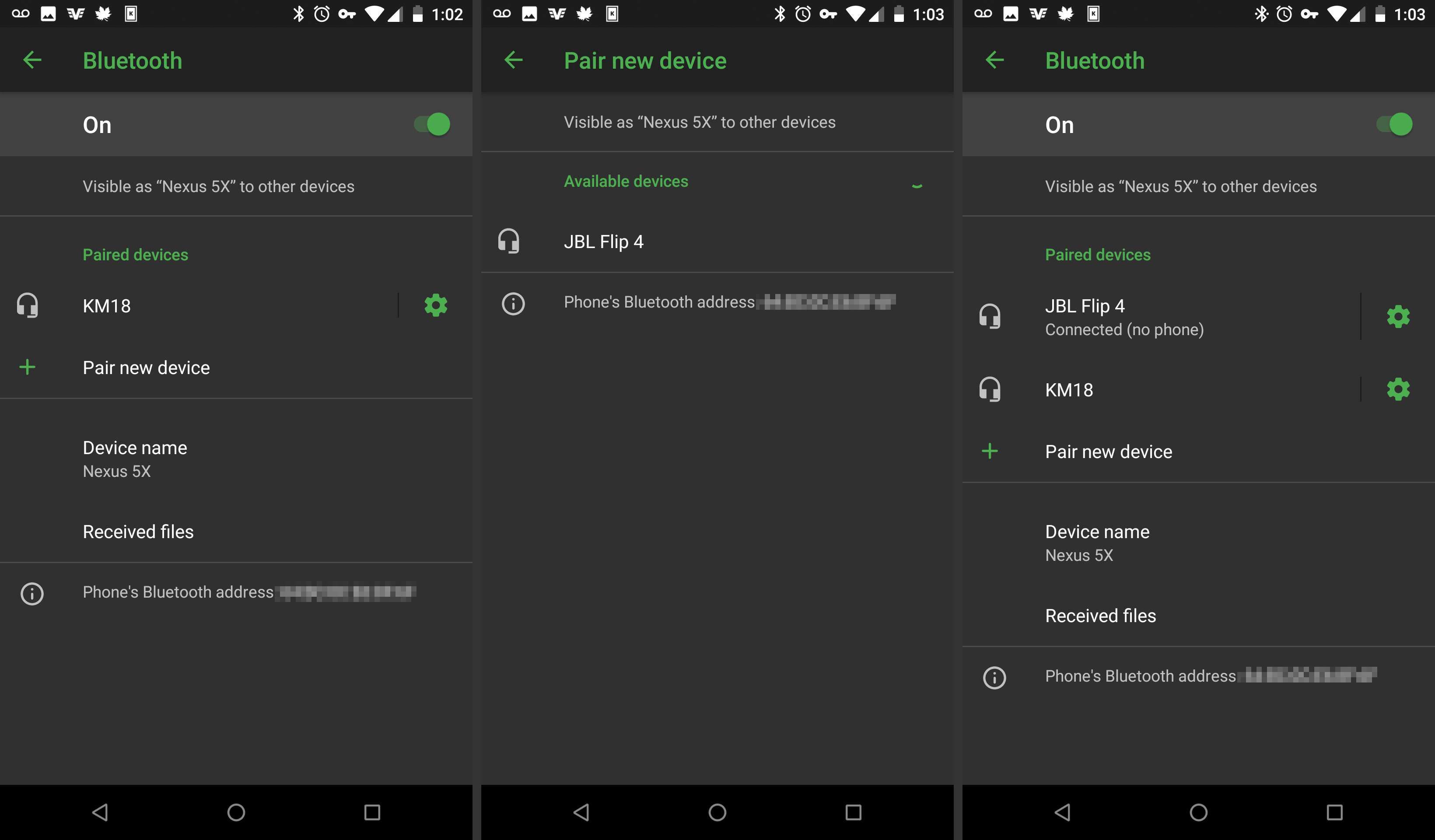 Android-пара Bluetooth-динамик