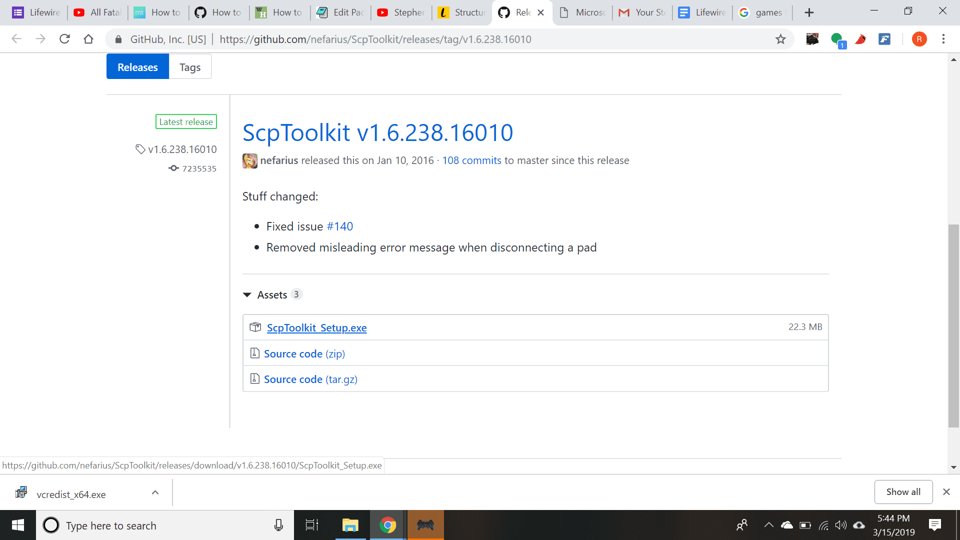 Загрузите и запустите ScpToolkit_Setup.exe.