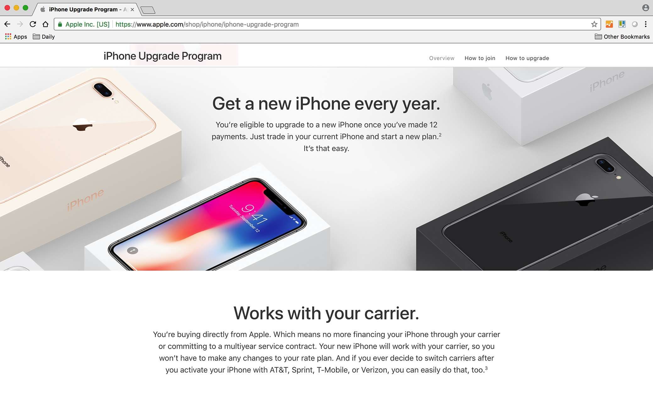 Снимок экрана программы обновления Apple iPhone