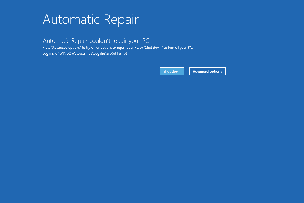Windows 10 экран автоматического восстановления