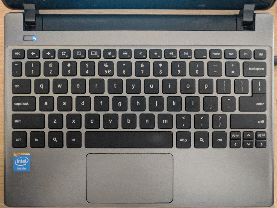 копировать и вставлять сочетания клавиш на Chromebook