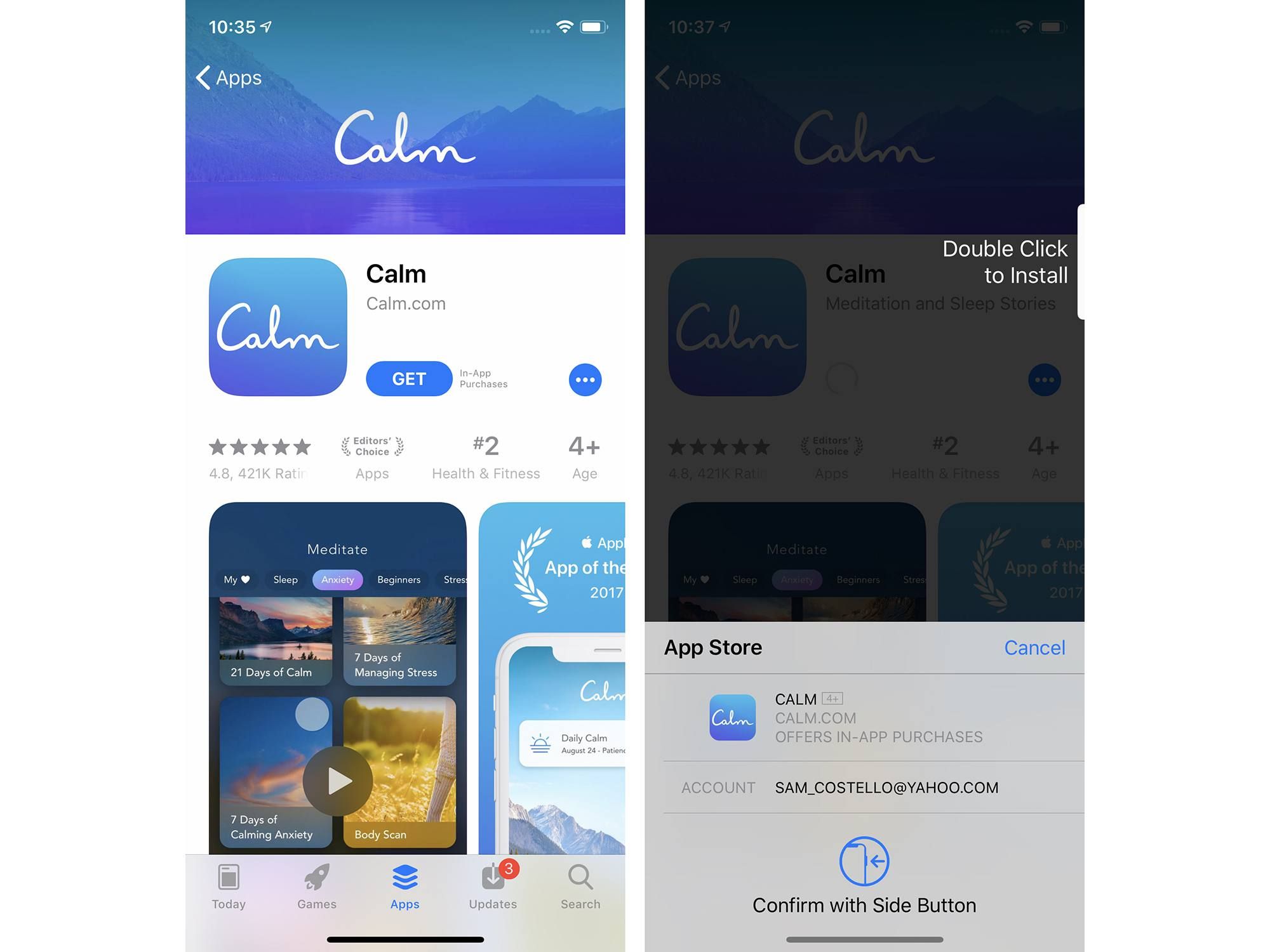 Скриншоты загрузки приложения в App Store
