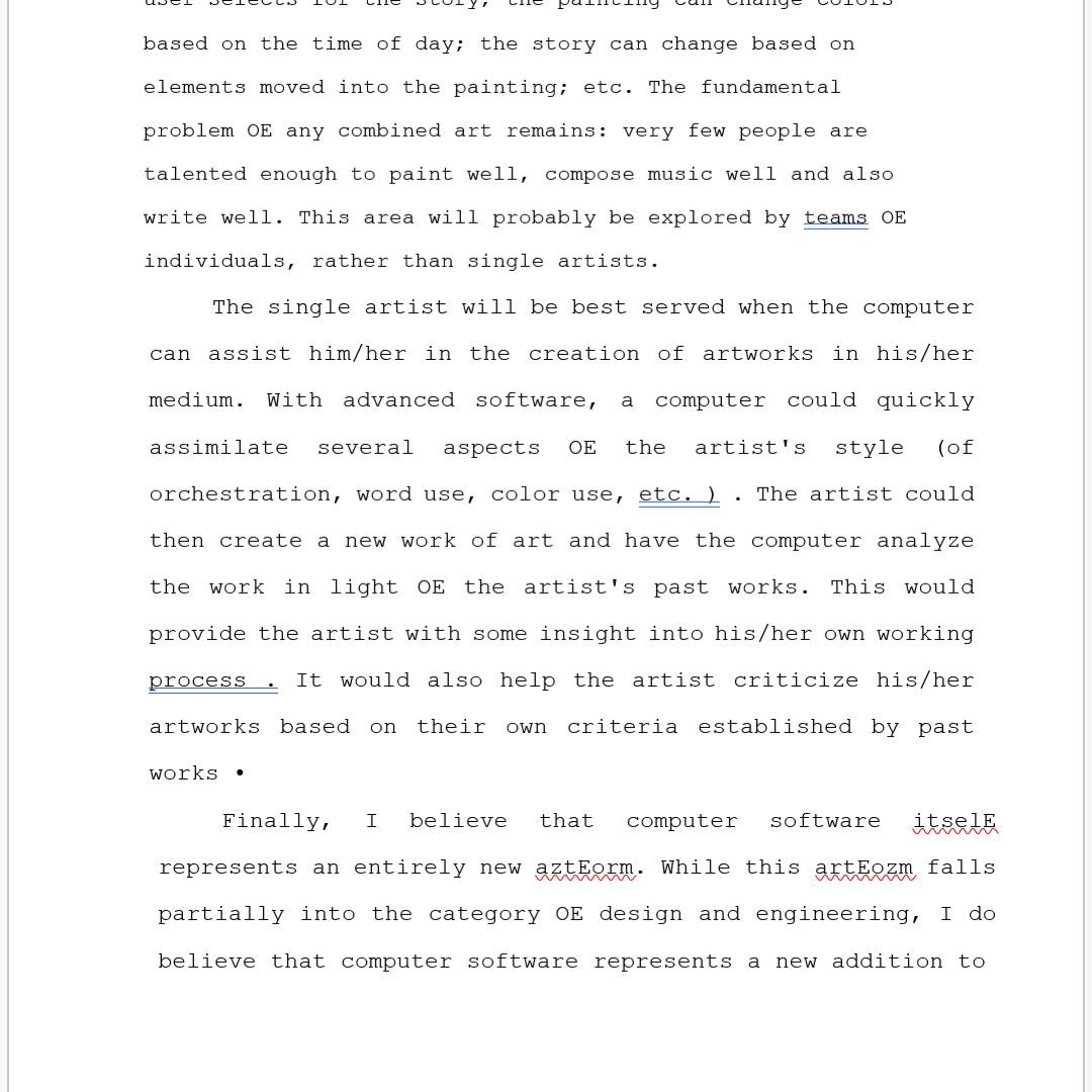 Скриншот отсканированного документа, открытого в Word, с редактируемым текстом.