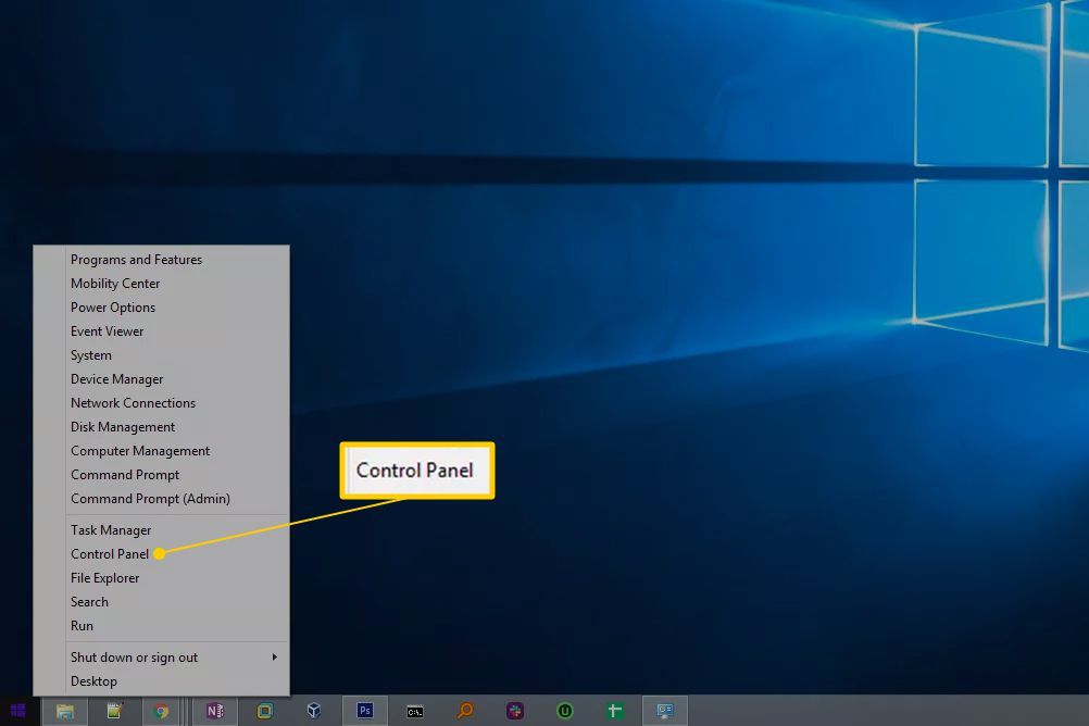 Панель управления в Windows 7