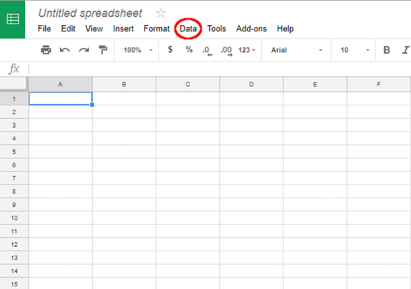 Раскрывающийся список Google Sheets на компьютере