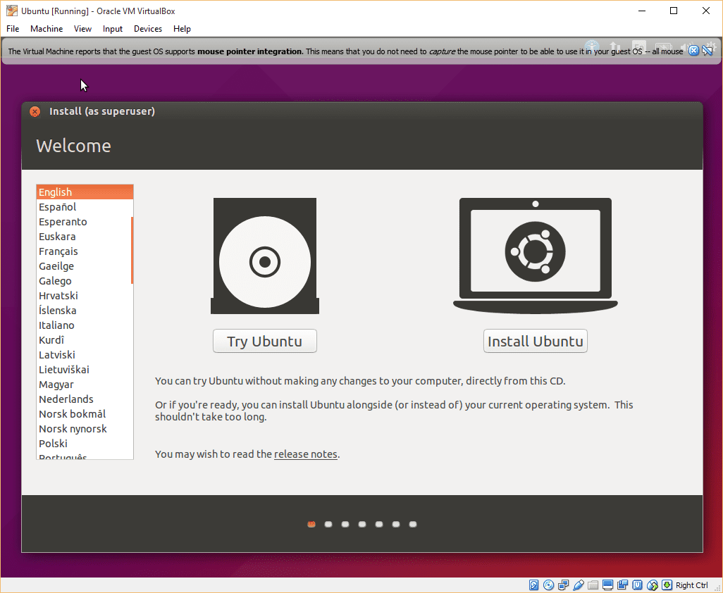 Установить Ubuntu