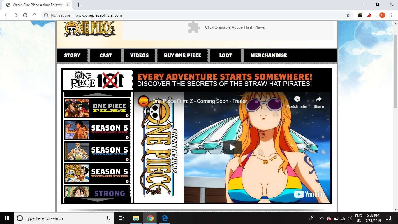 Смотреть эпизоды One Piece бесплатно онлайн на OnePieceOfficial.com.