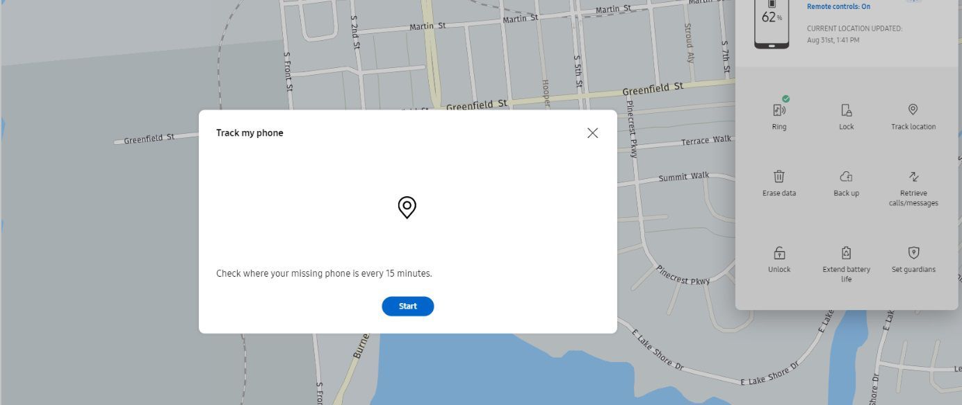 Samsung's find my mobile will track your phone ever 15 minutes