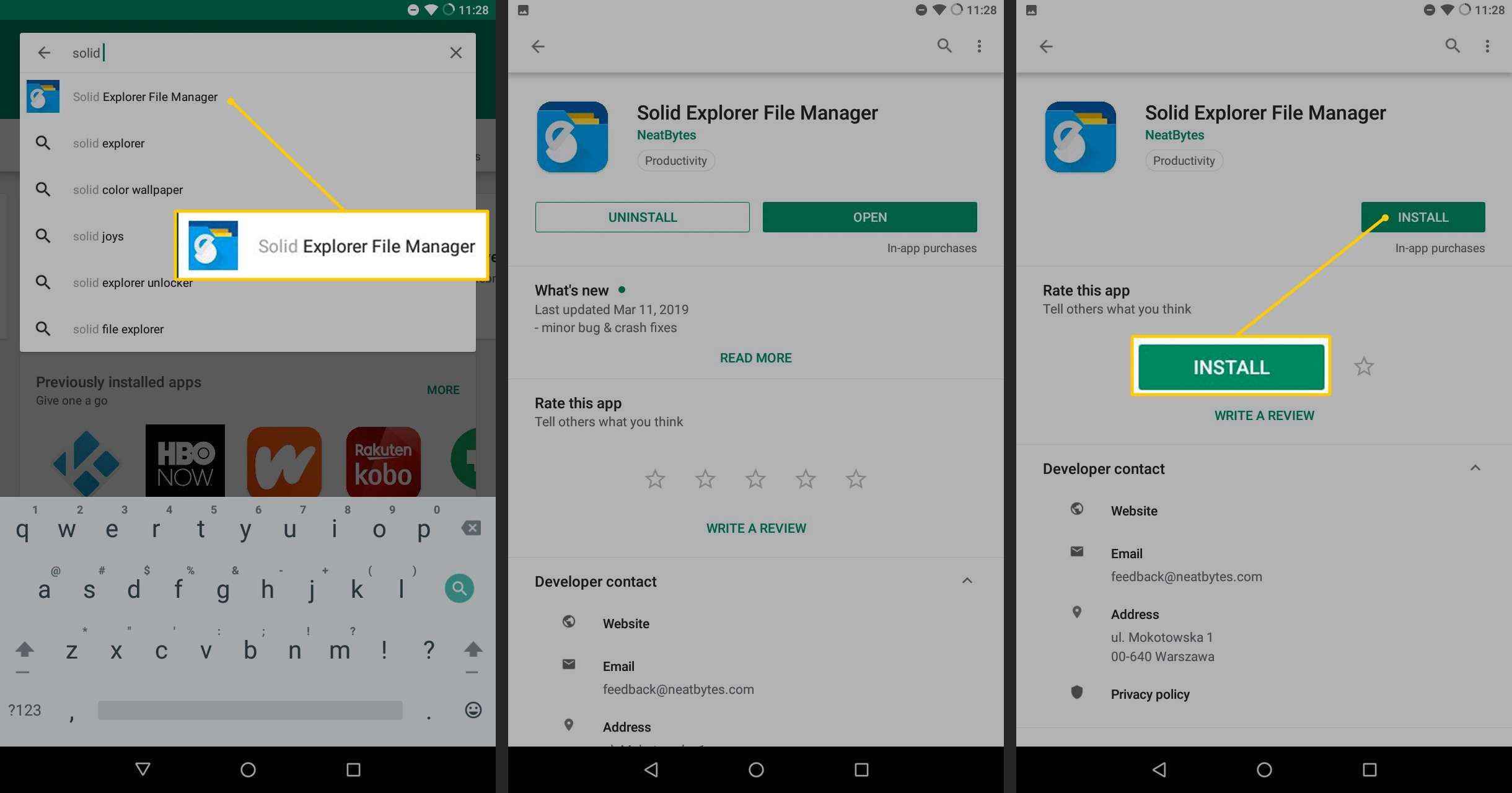 Менеджер файлов Solid Explorer в Google Play Store