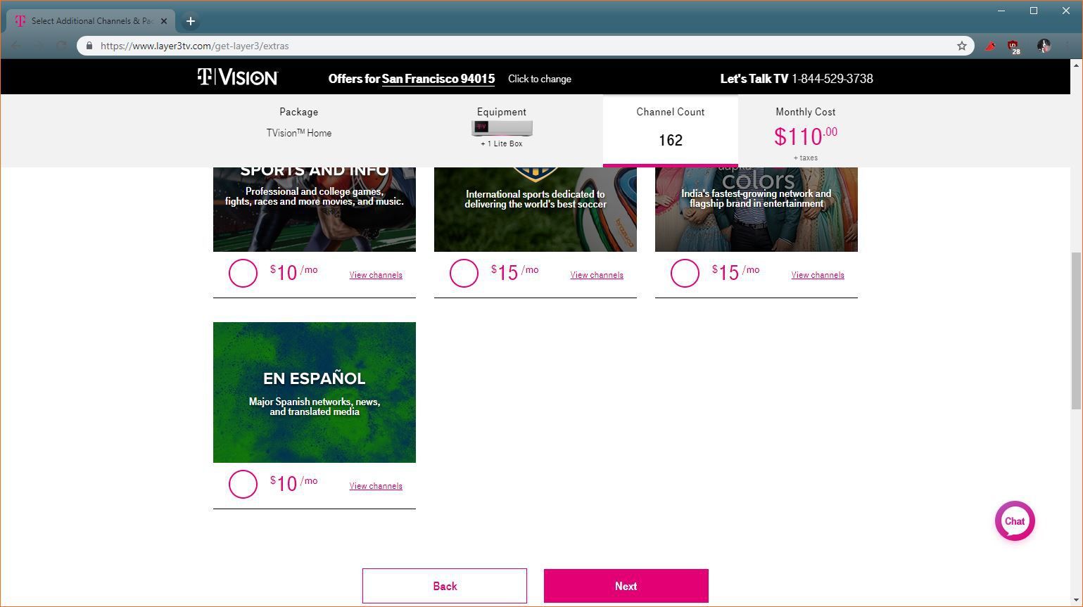 Скриншот процесса регистрации в TVision.