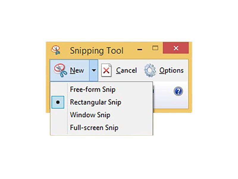Windows Snipping Tool в Windows 8 и старше