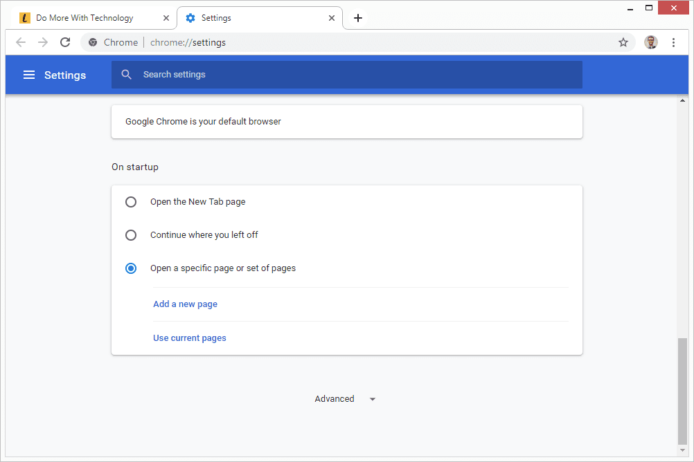 Об опциях запуска в Chrome