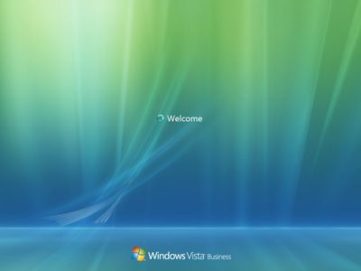 Скриншот запуска Windows Vista
