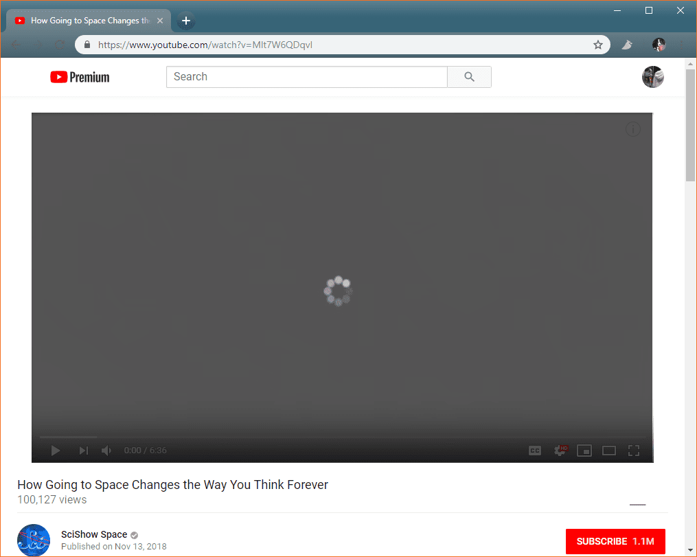 Скриншот видео, не воспроизводимого на YouTube.