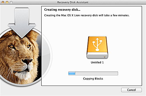OS X Lion's Recovery Disk Assistant