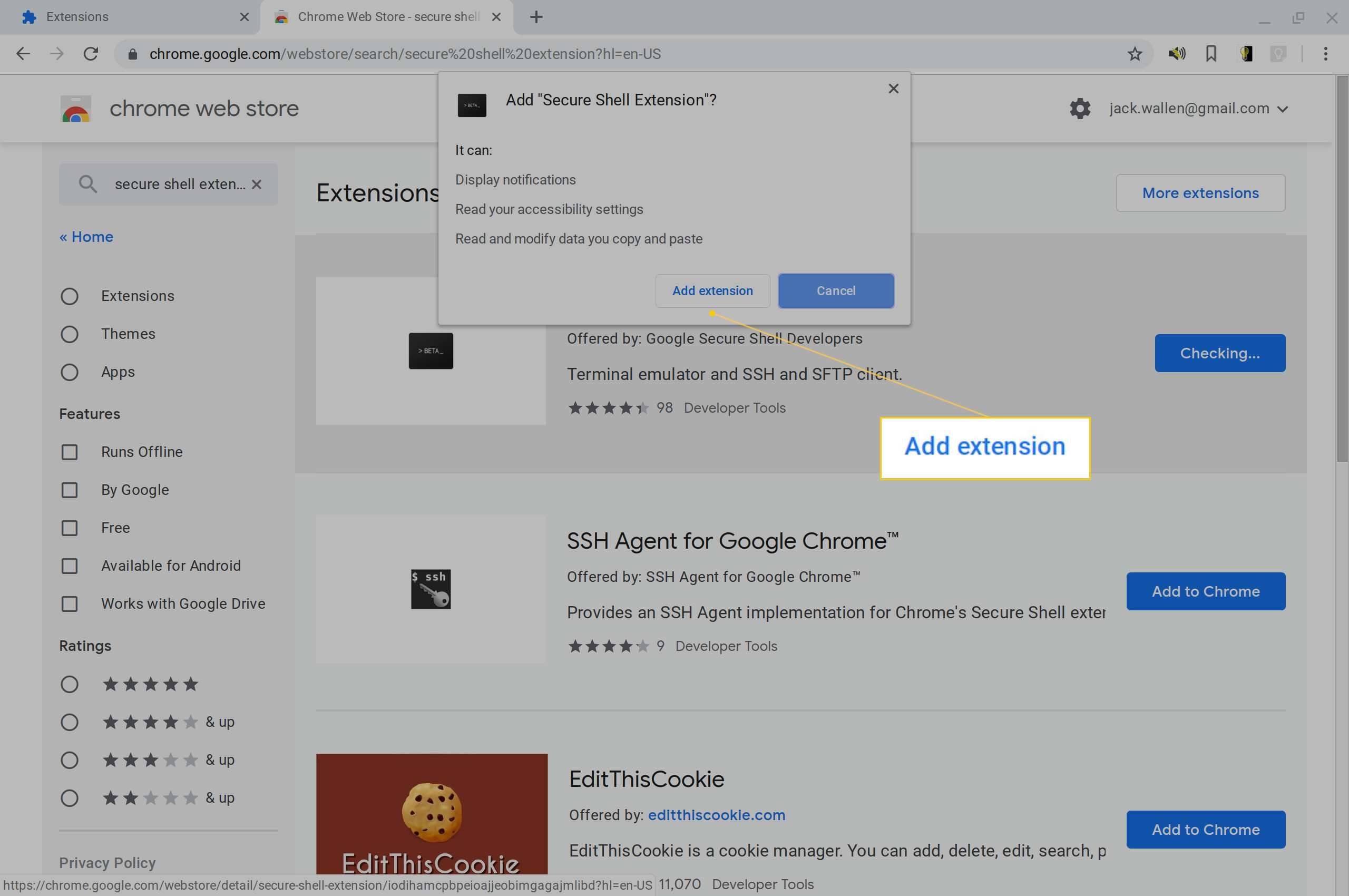 Add Extension. SSH Roblox. SSH X. SSH Chrome Extension into your Chrome. Chrome editor