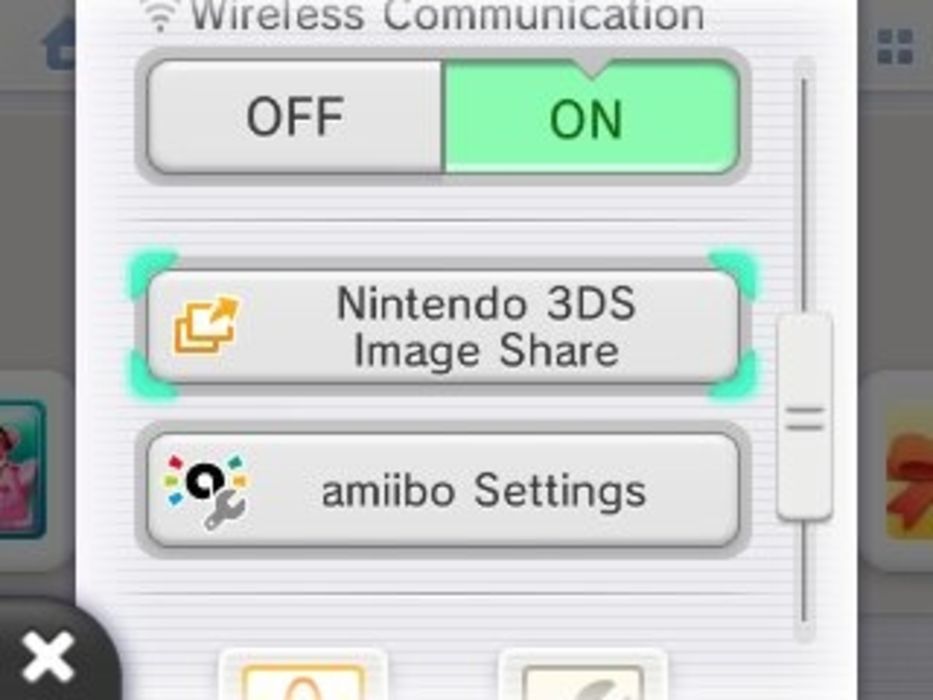 Прокрутите вниз и коснитесь Nintendo 3DS Image Share.