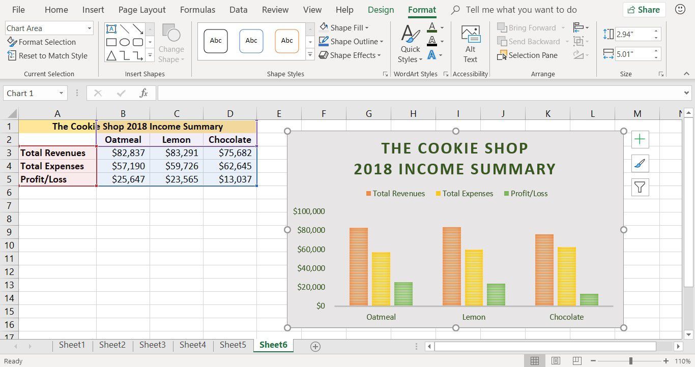 Снимок экрана, показывающий, как изменить цвет текста столбчатой ​​диаграммы в Excel