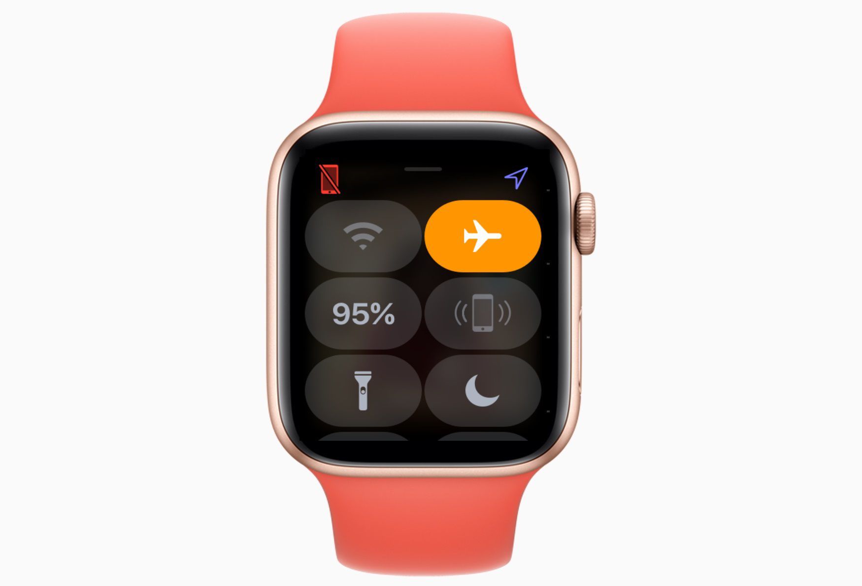 Apple Watch в режиме полета