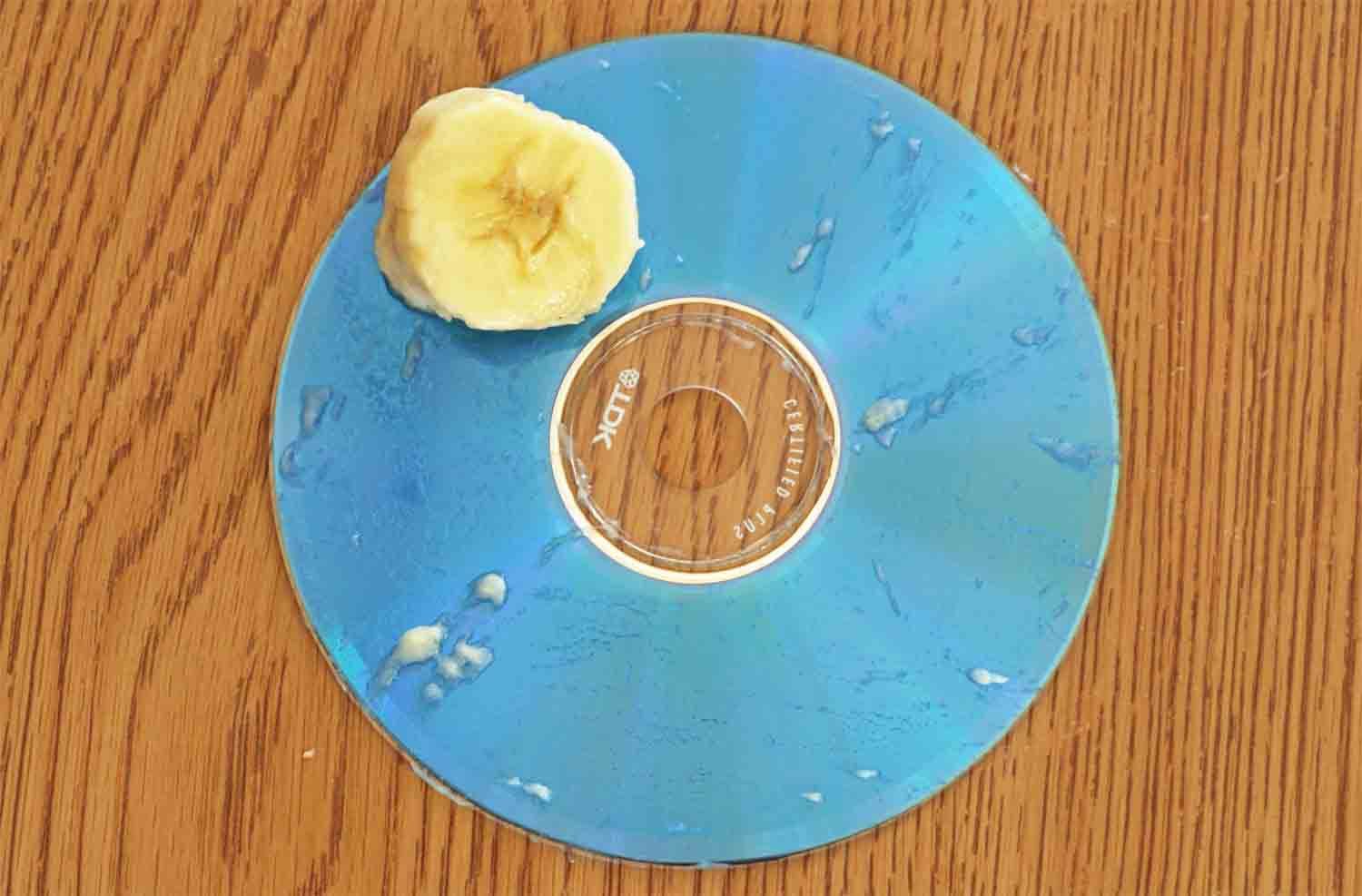 Исправление поцарапанного CD - Банановый метод