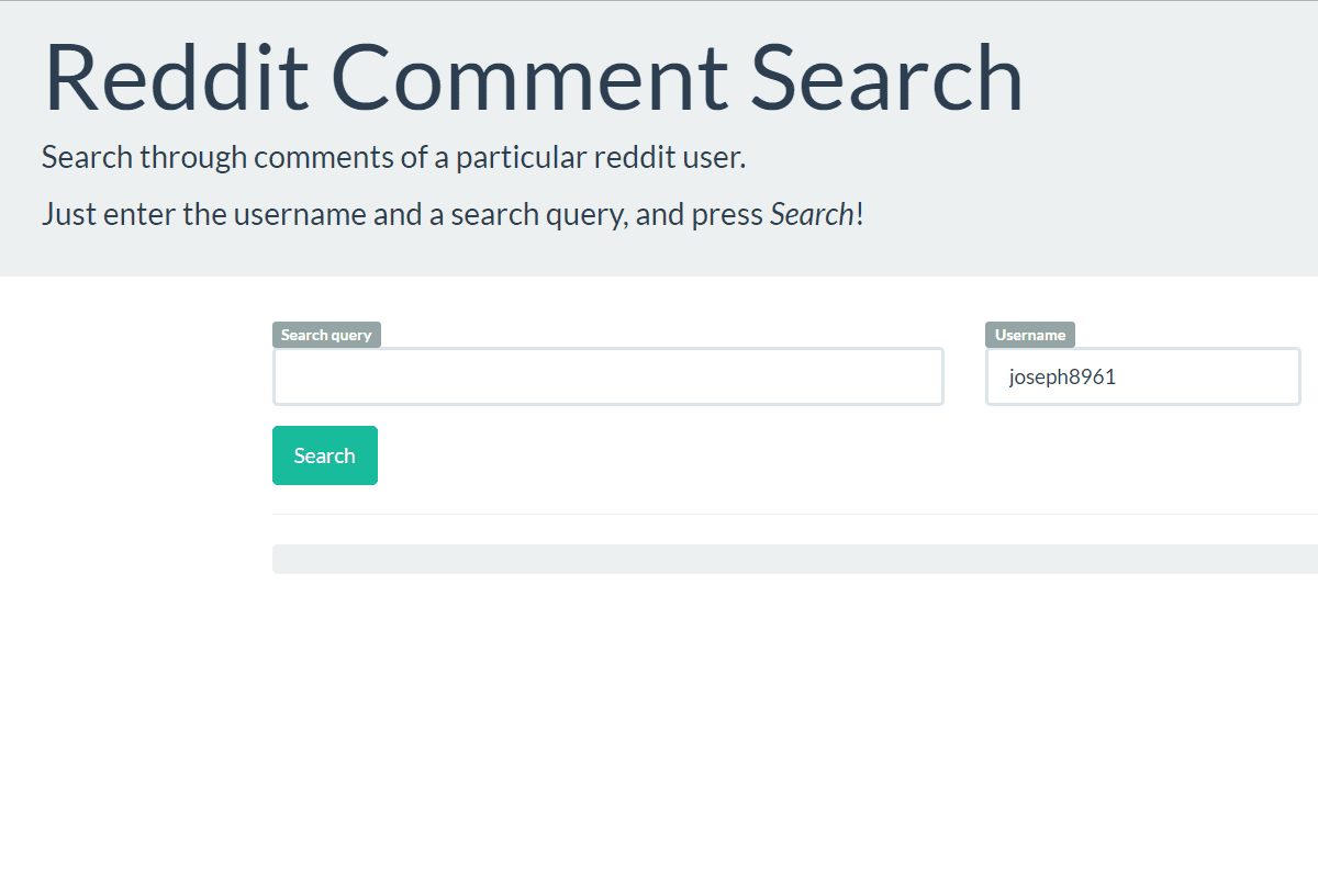 Reddit Инструмент поиска комментариев