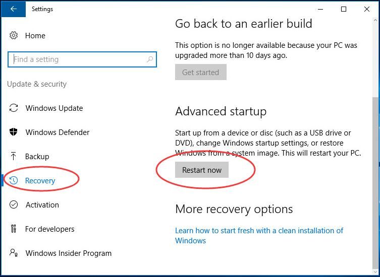 System Restore Error 0x80070091 on Windows 10 