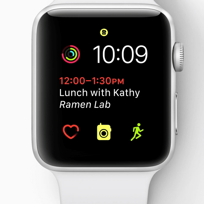Желтый значок рации на Apple Watch