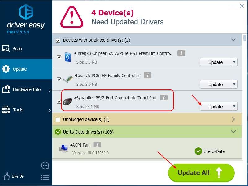 How To Fix Unable to connect to the Synaptics Pointing Device Driver 