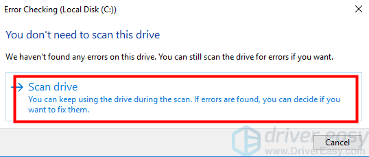 How To Fix Scanning and Repairing Drive Stuck Problem for Windows 10 