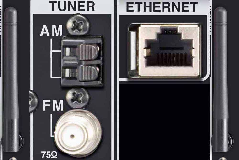 Приемник домашнего кинотеатра Ethernet / Антенны - WiFi, Bluetooth, AM / FM