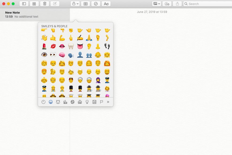 Emoji-только для просмотра символов в MacOS