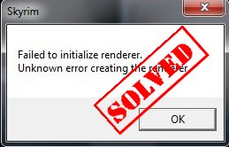 Failed to initialize renderer 