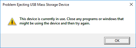 Problem Ejecting USB Mass Storage Device (EASY FIXES) 