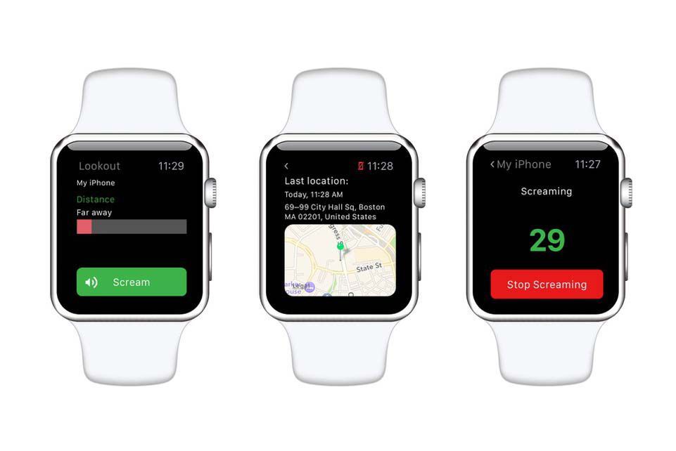 Приложение Lookout для Apple Watch