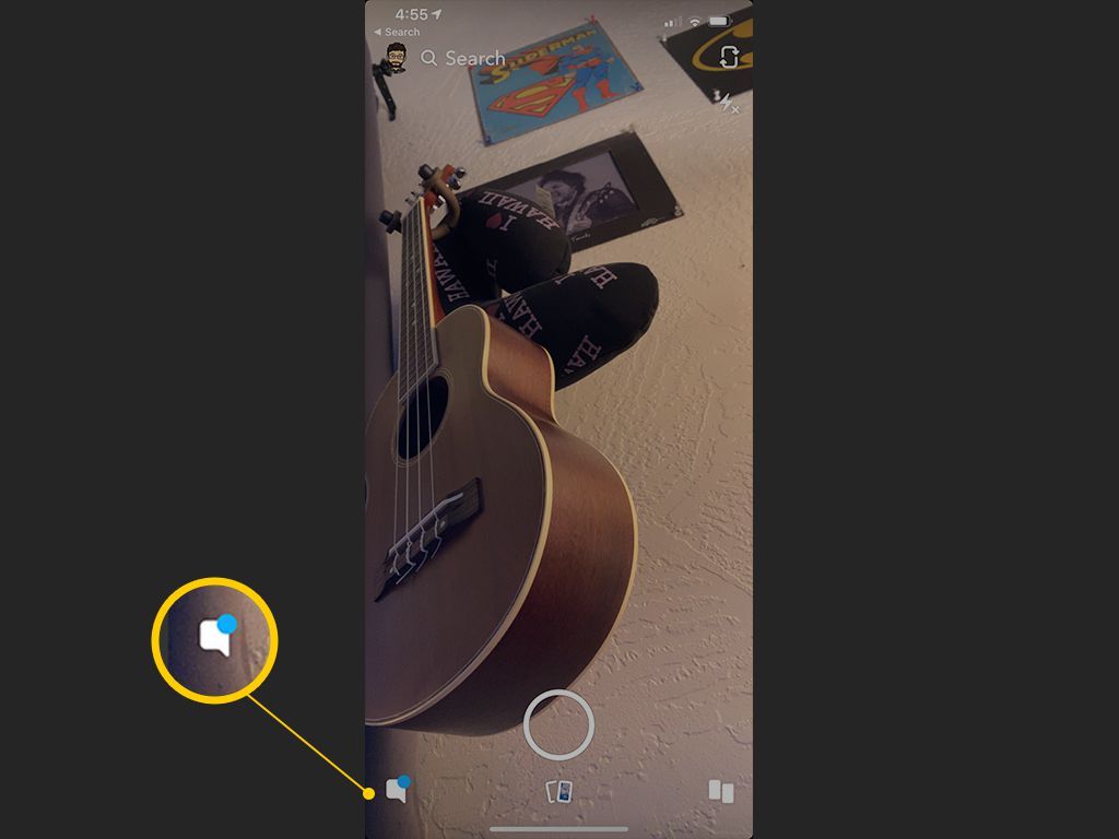 Кнопка чата на Snapchat для iOS