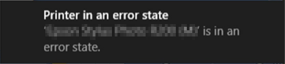 How To Fix Printer in Error State 