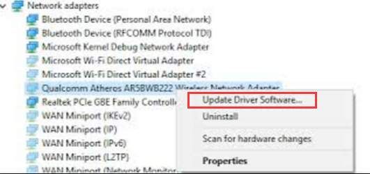 How to Fix Qualcomm Atheros Wireless Network Adapter Driver Problem for Windows 10 